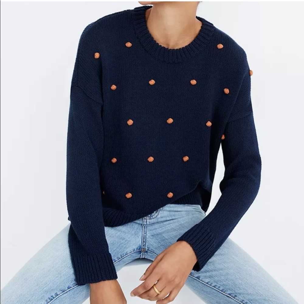Madewell Wellesley Pom Pom Sweater